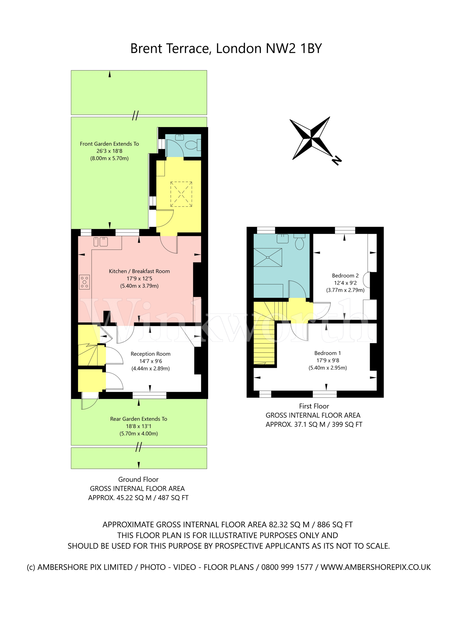 89, Brent Terrace, London floorplan