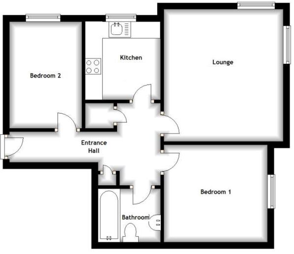 2 Bedrooms Flat to rent in Copperwood Court, Hamilton, South Lanarkshire ML3