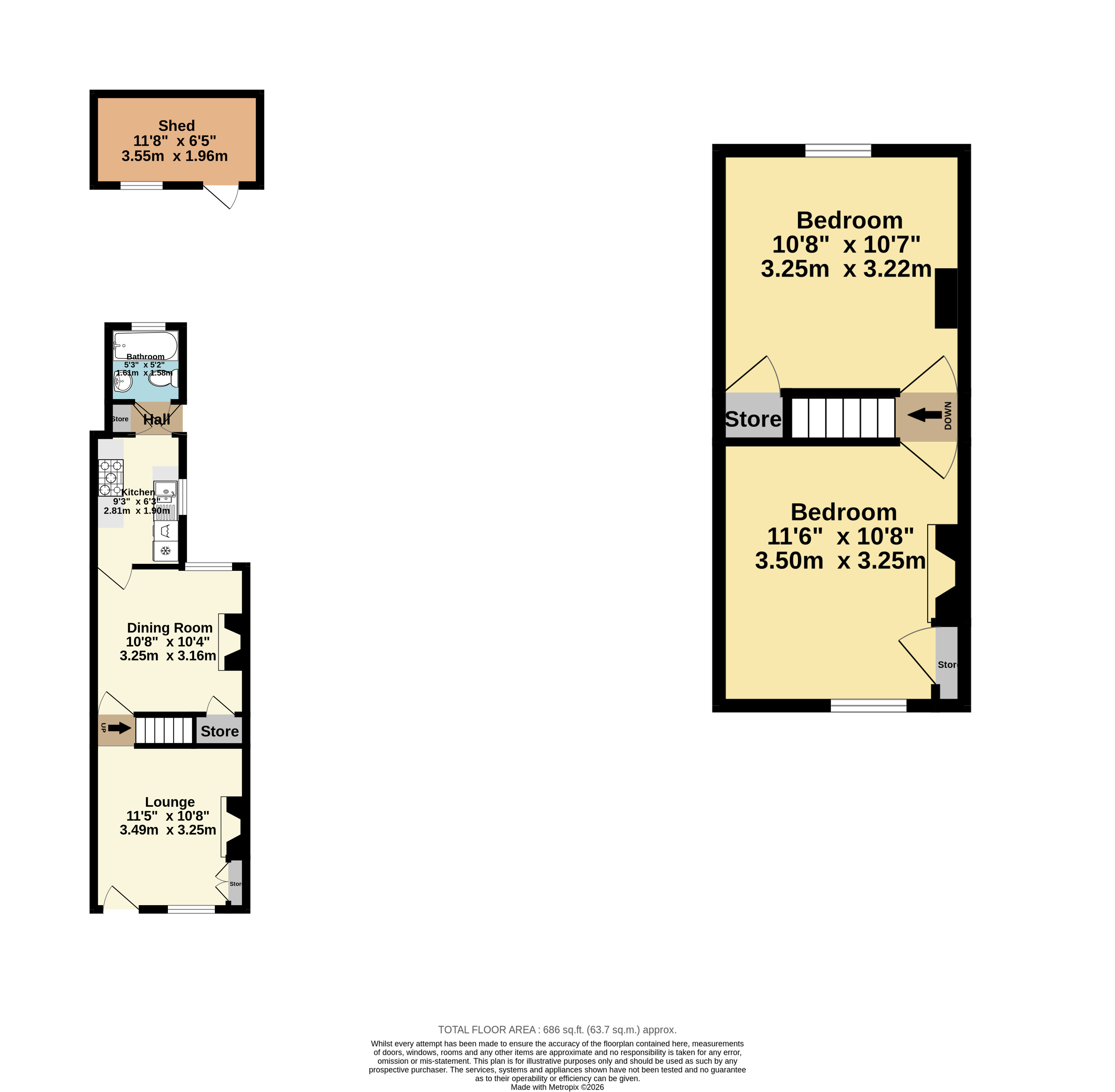 51, St. Johns Road, Kent floorplan