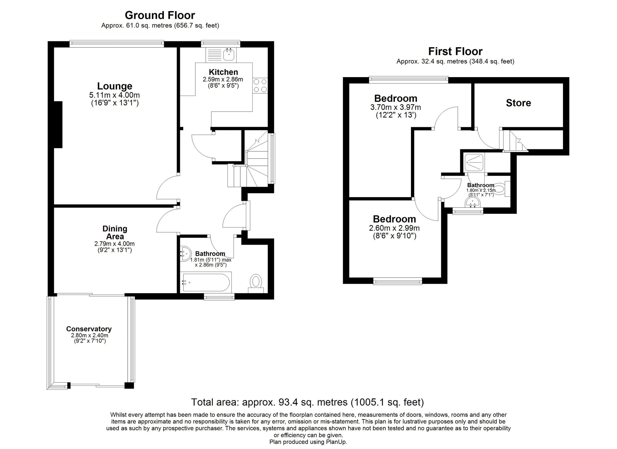 65 Old Dover Road, Folkestone floorplan