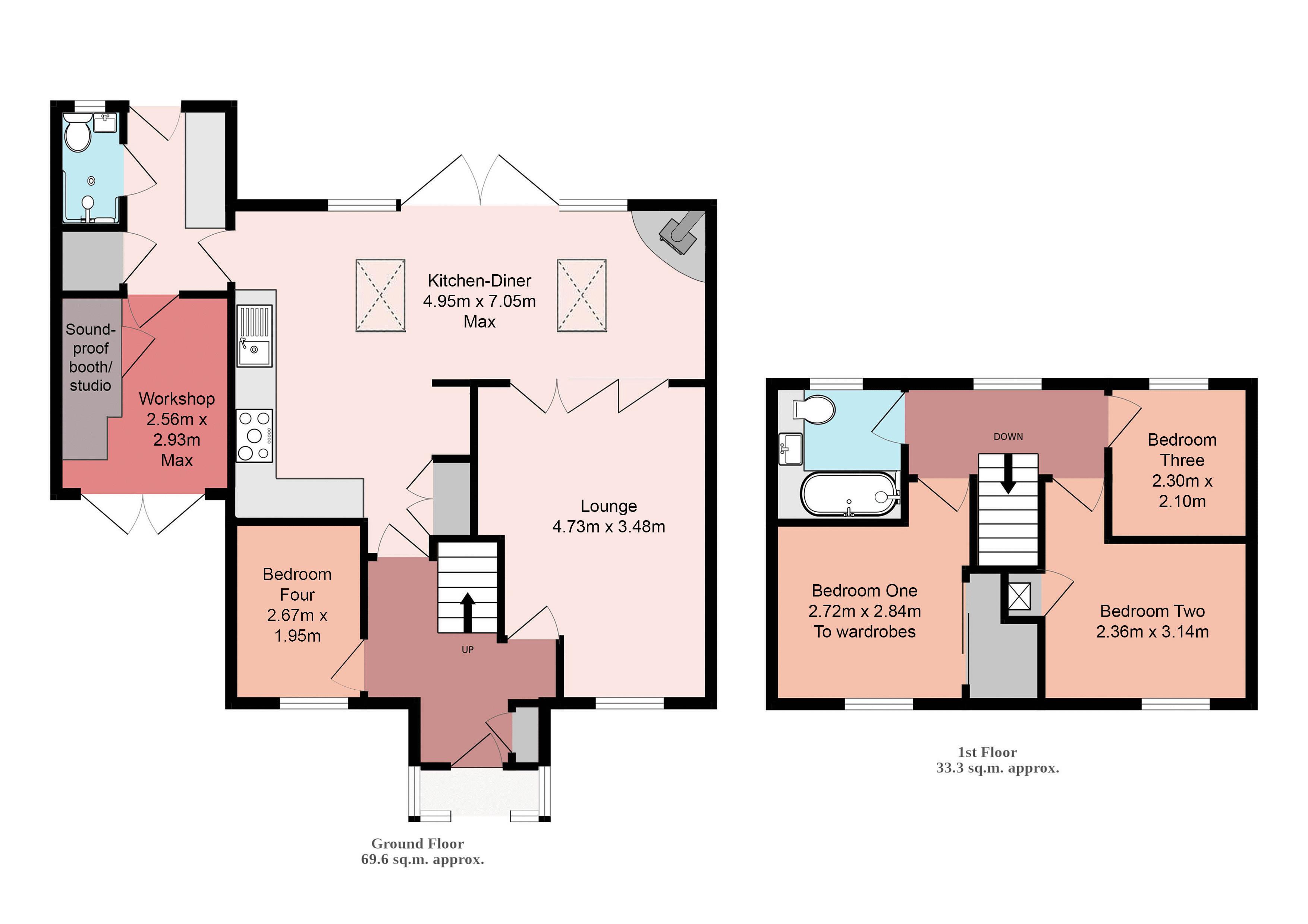 34, Surrey Close, Southampton floorplan