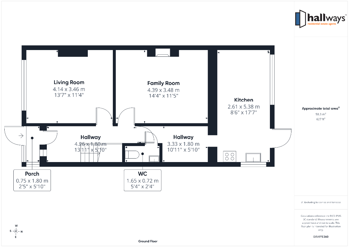 34 Gordon Road, Carshalton floorplan