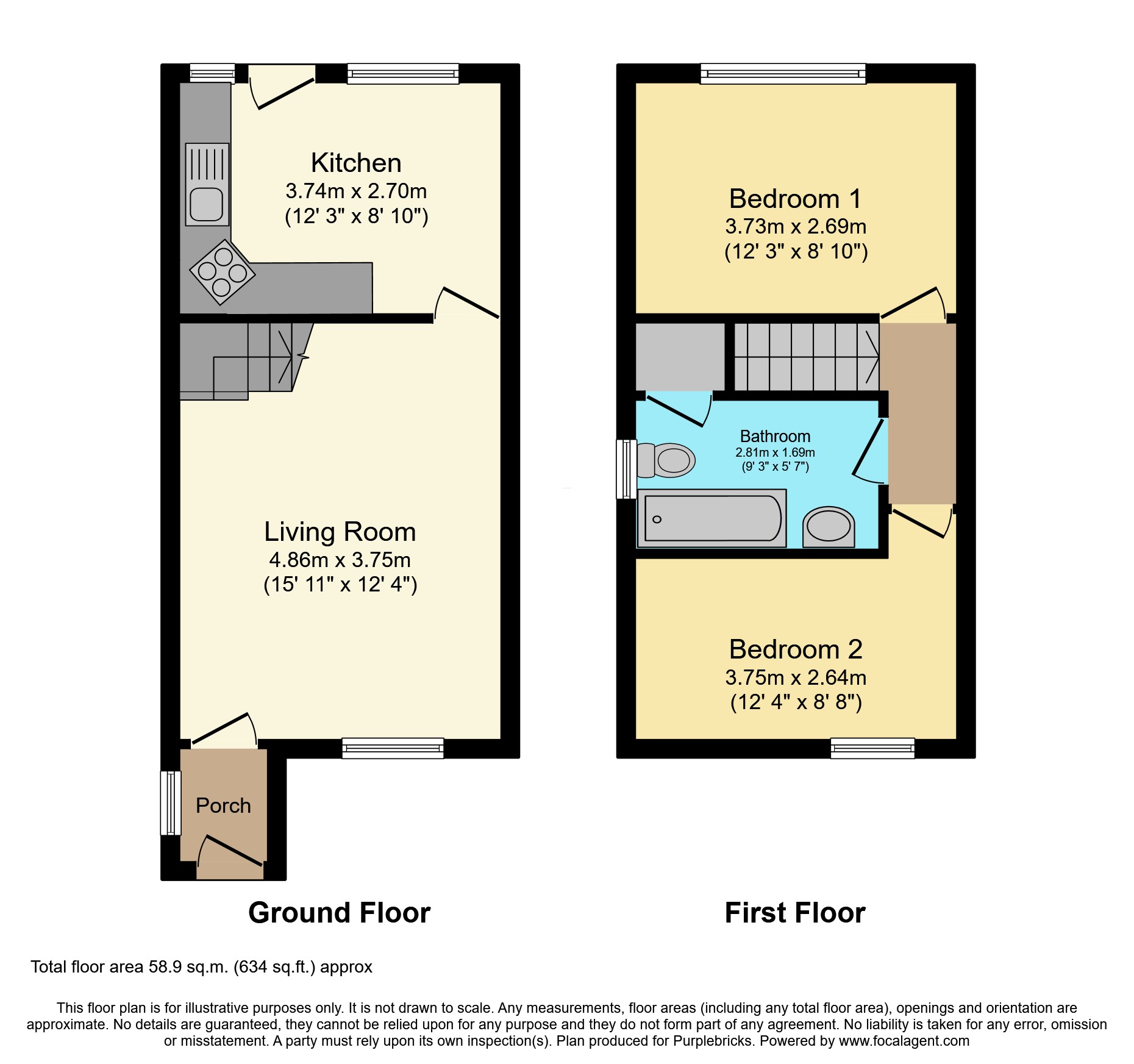 20, Bamburgh Crescent, Newton Aycliffe floorplan