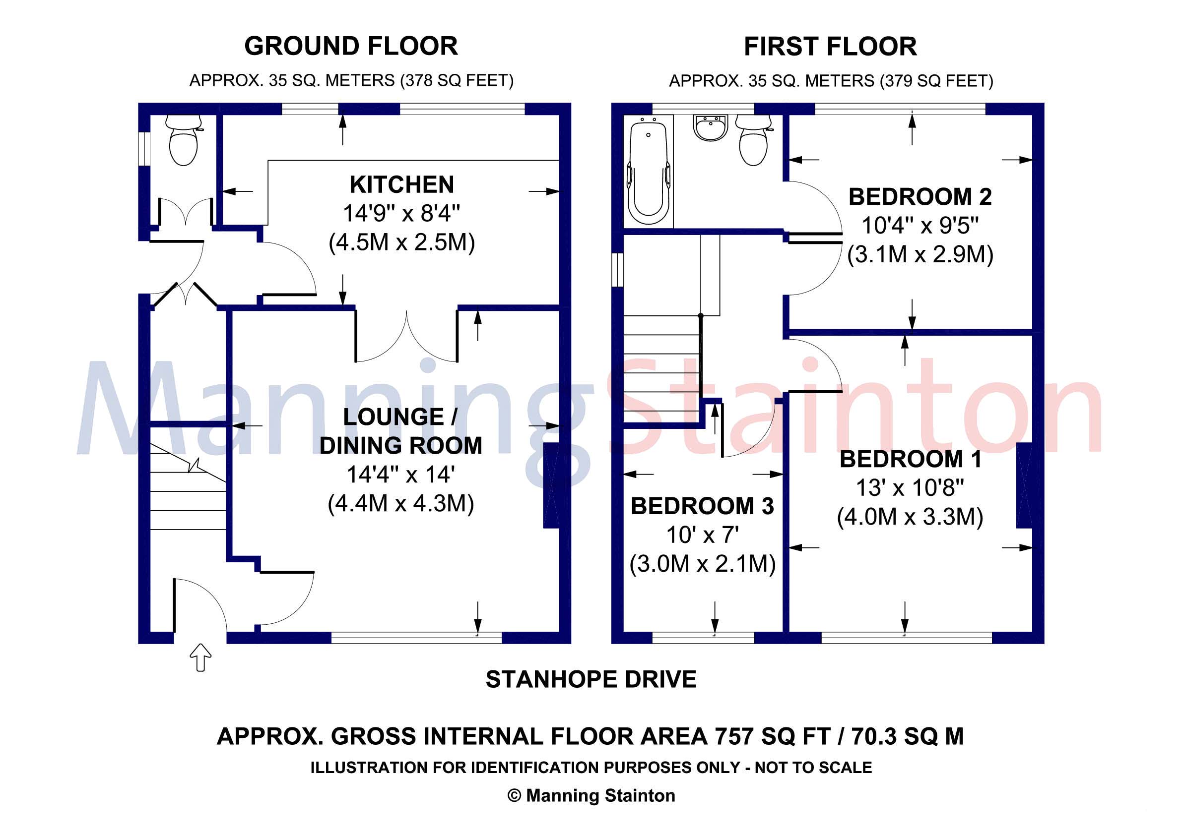 190, Stanhope Drive, Leeds floorplan