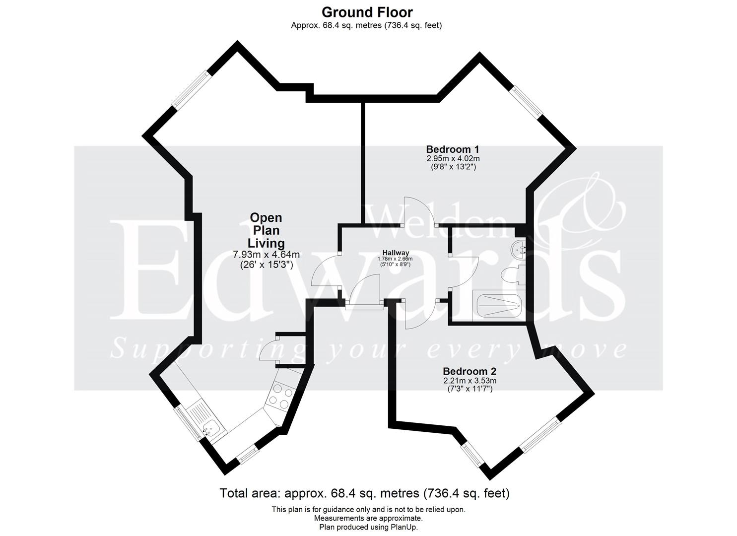 Flat 7, 20, Perreyman Square, Tiverton floorplan