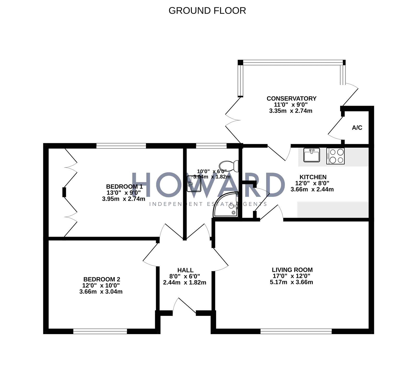 6,, Priory Gardens, Bristol floorplan