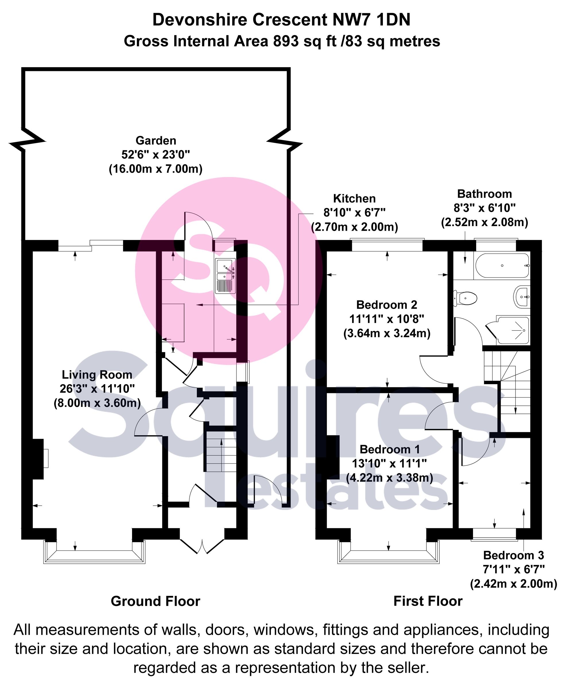3 Devonshire Crescent, London floorplan
