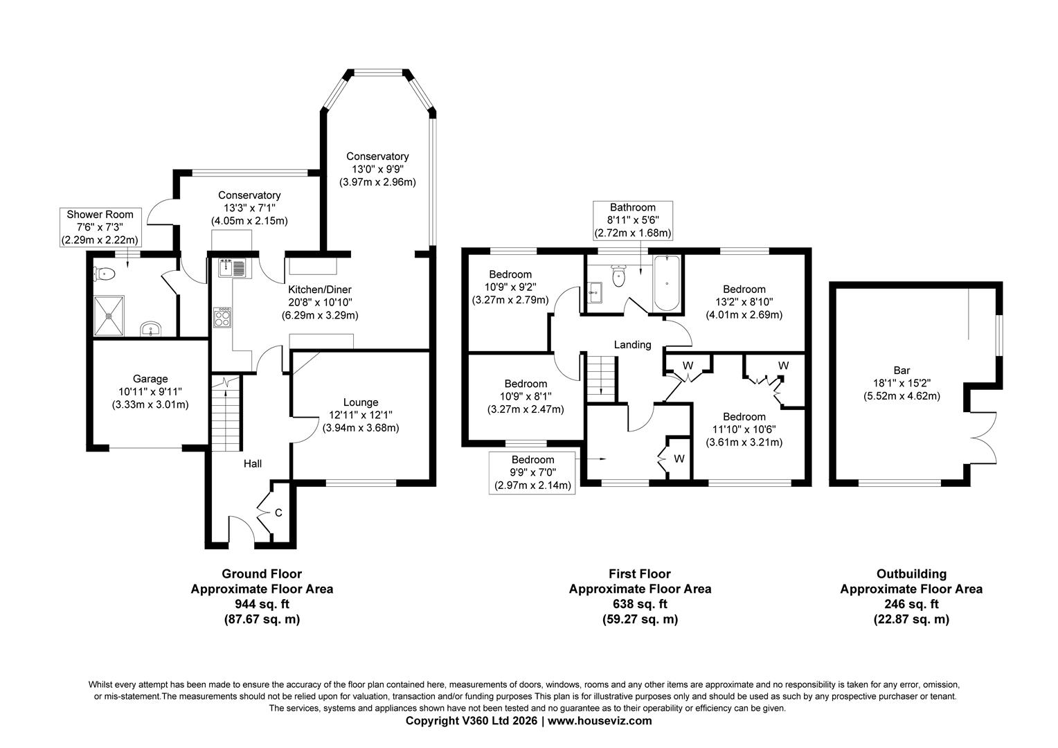 84, Ullswater Road, Mexborough floorplan