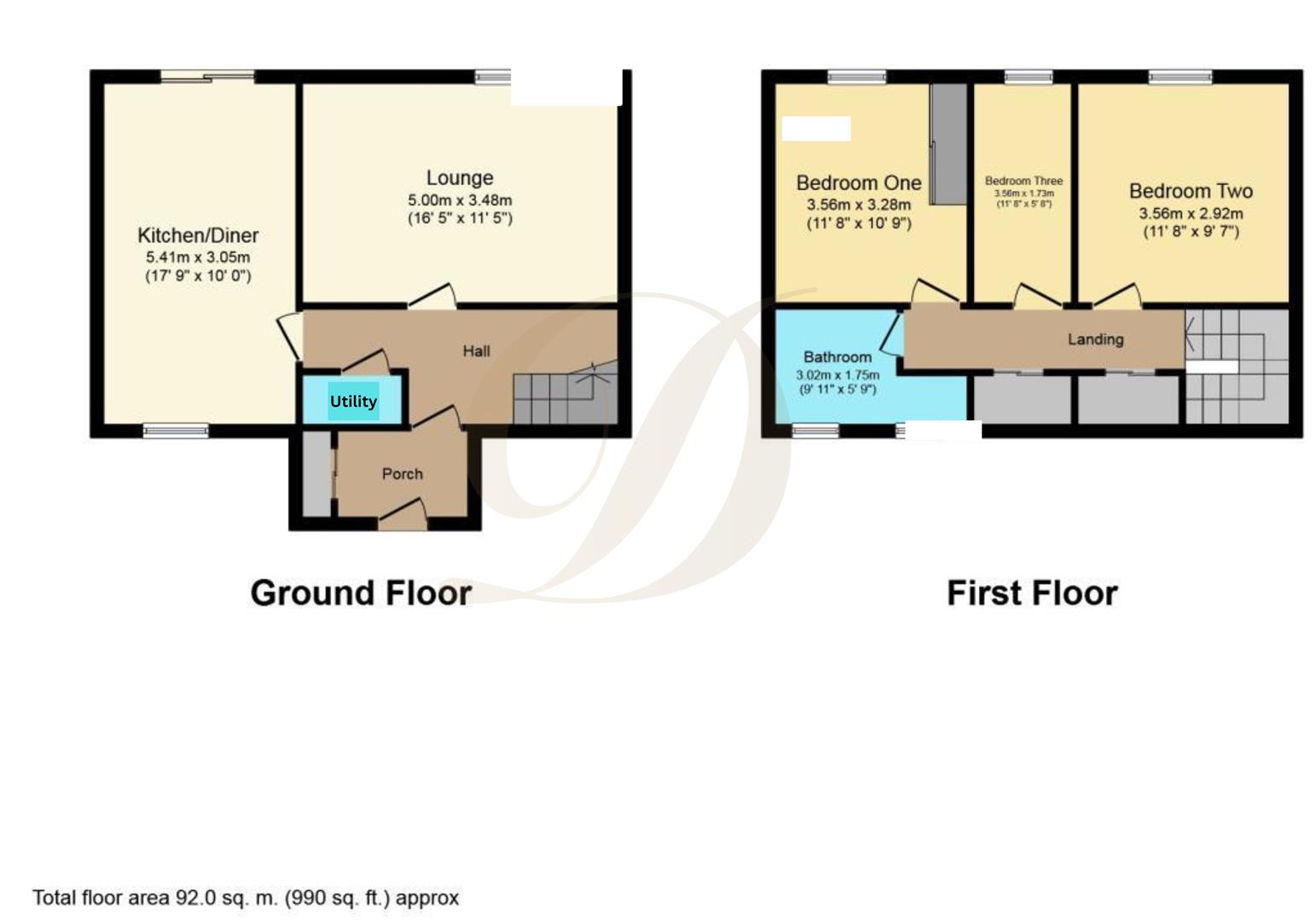 190, Yewdale, Skelmersdale floorplan
