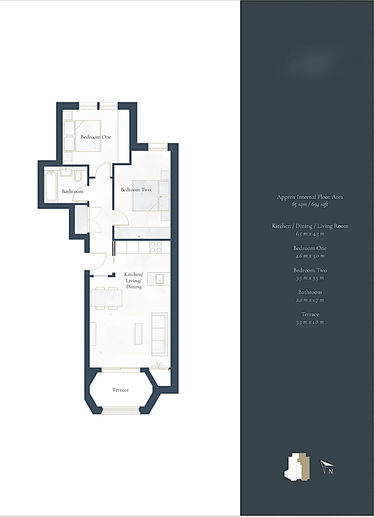 Flat 6, 9 Rosemont Road, London floorplan