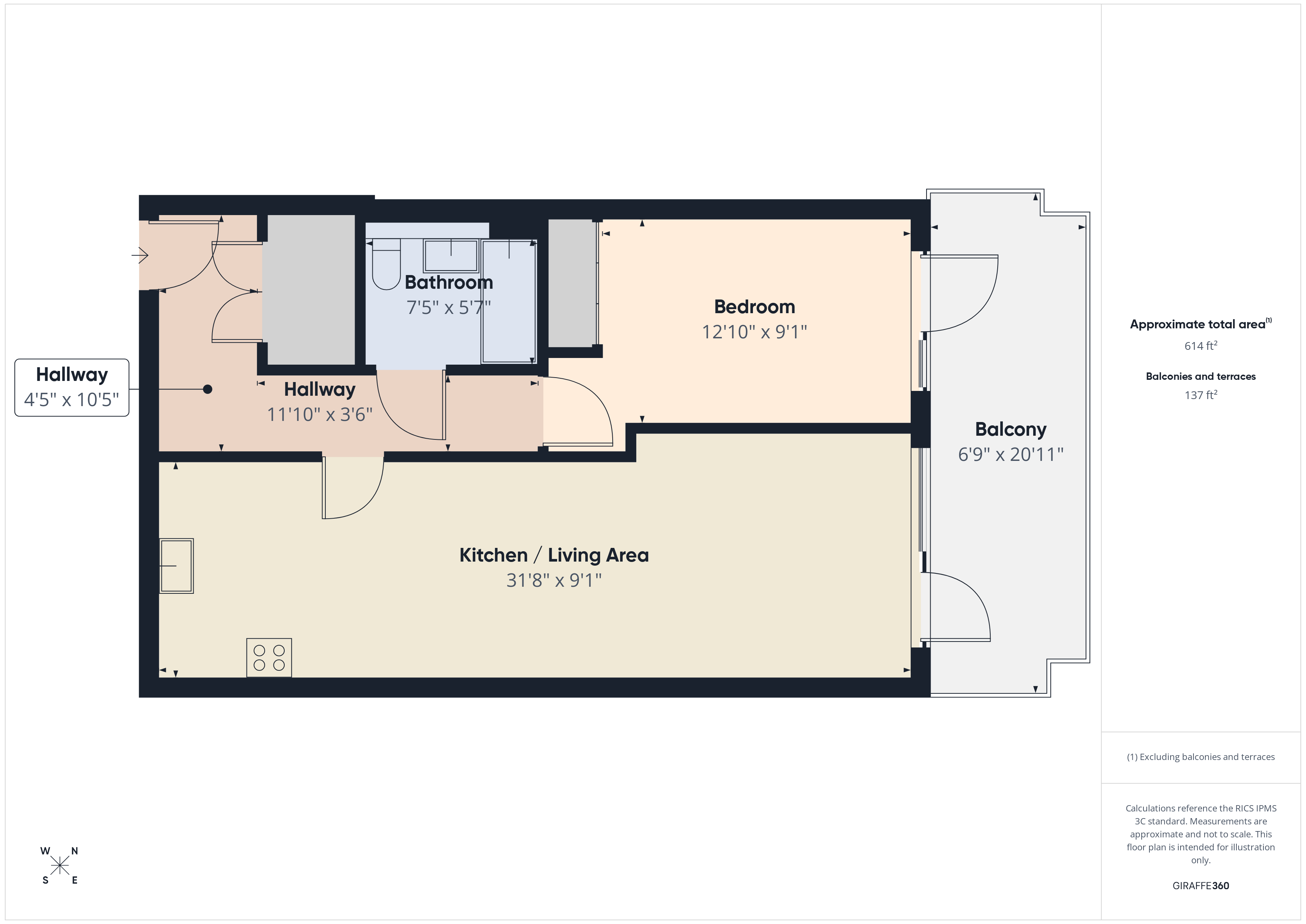 Flat 70,, Corio House, London floorplan