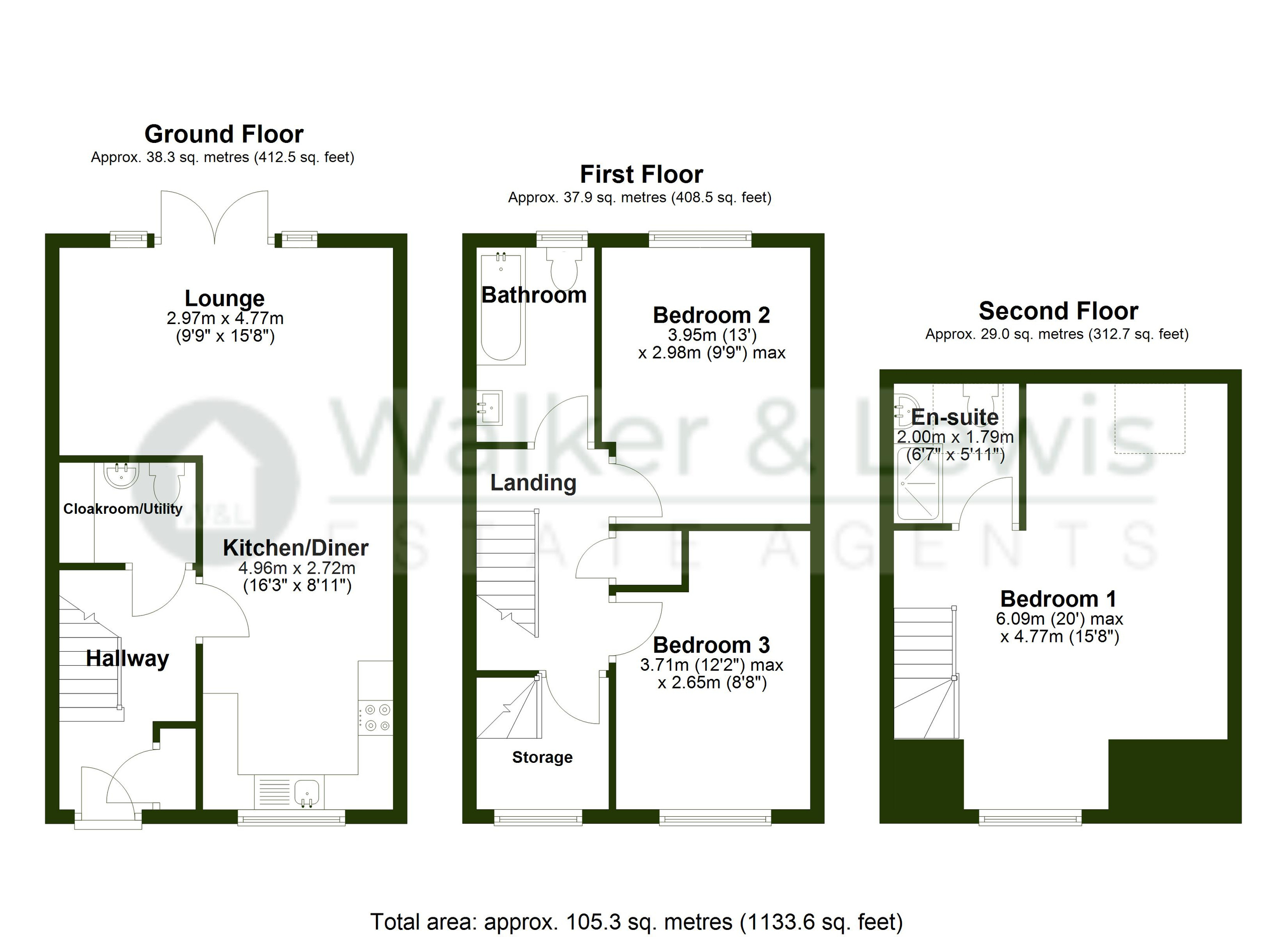 85 Heol Gruffydd, Pontypridd floorplan