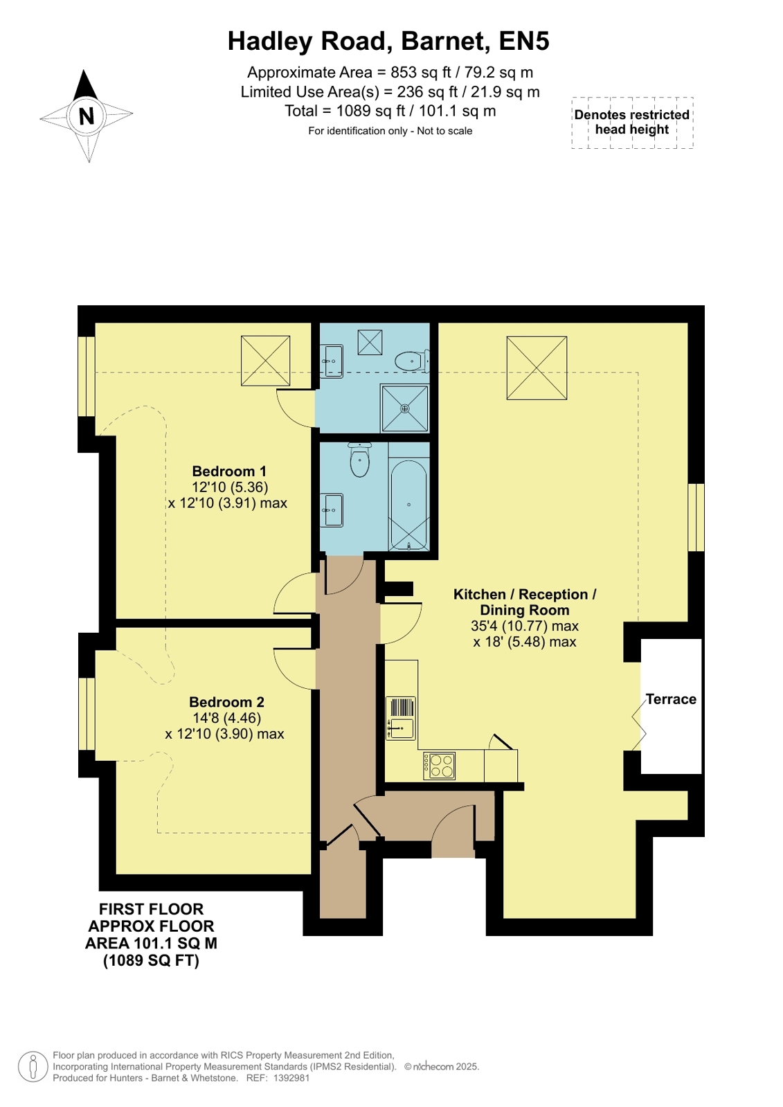 12, Hadleyvale Court, Barnet floorplan