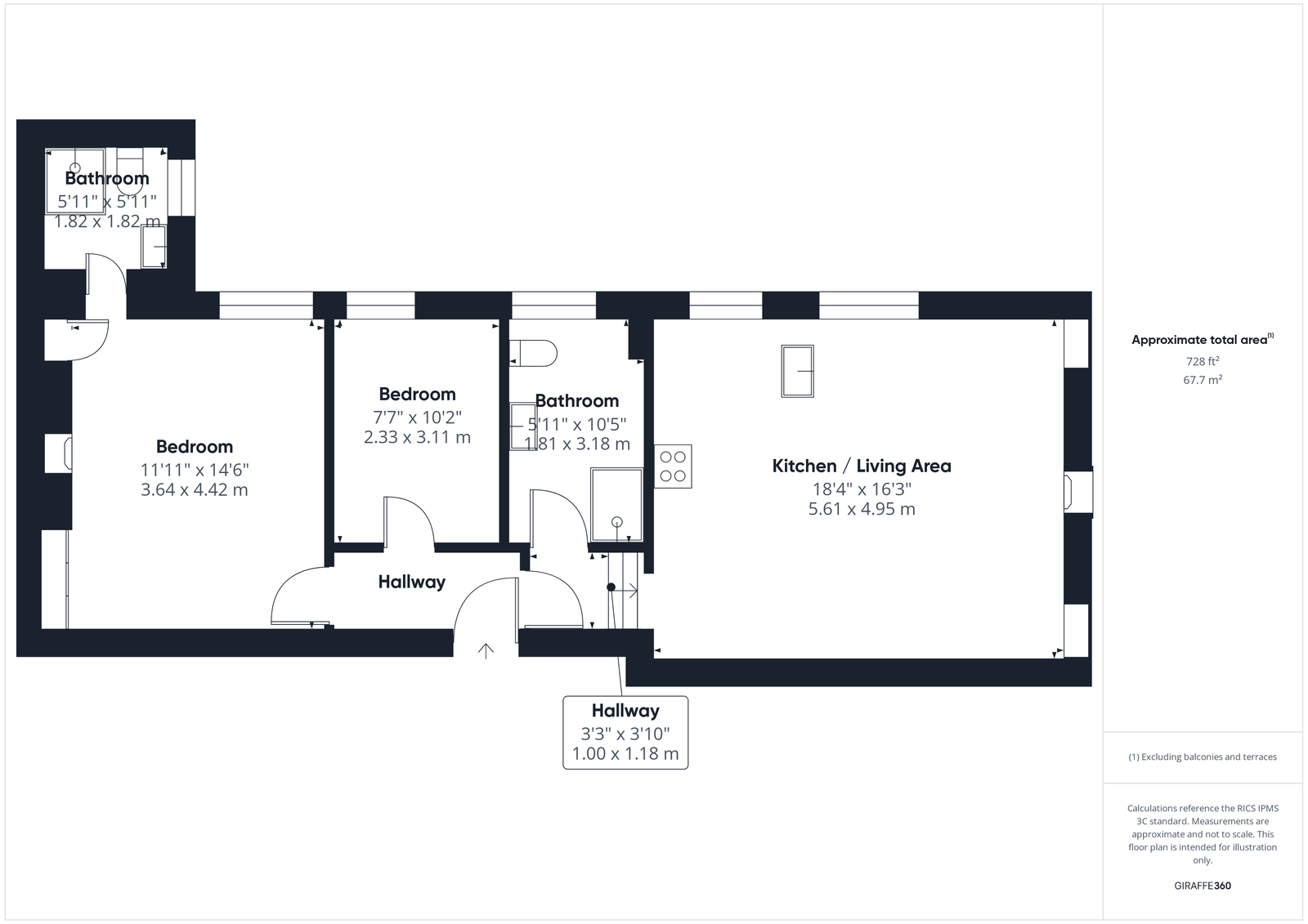 22,Apartment 5, St. Hildas Terrace, Whitby floorplan