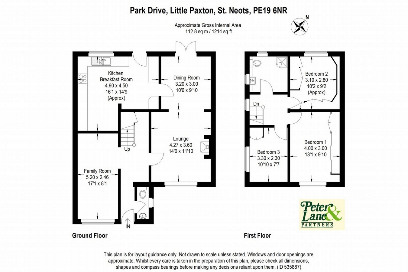 3 Bedrooms Semi-detached house for sale in Little Paxton, St Neots, Cambridgeshire PE19