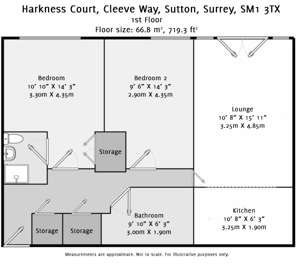 29 Harkness Court, Cleeve Way, Sutton floorplan