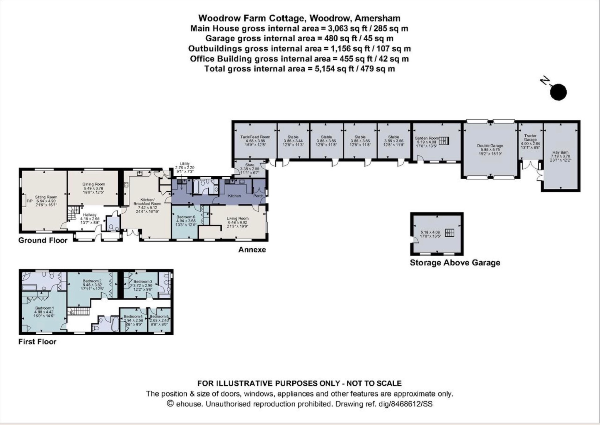 Woodrow Farm Cottage, Cherry Lane, Amersham floorplan