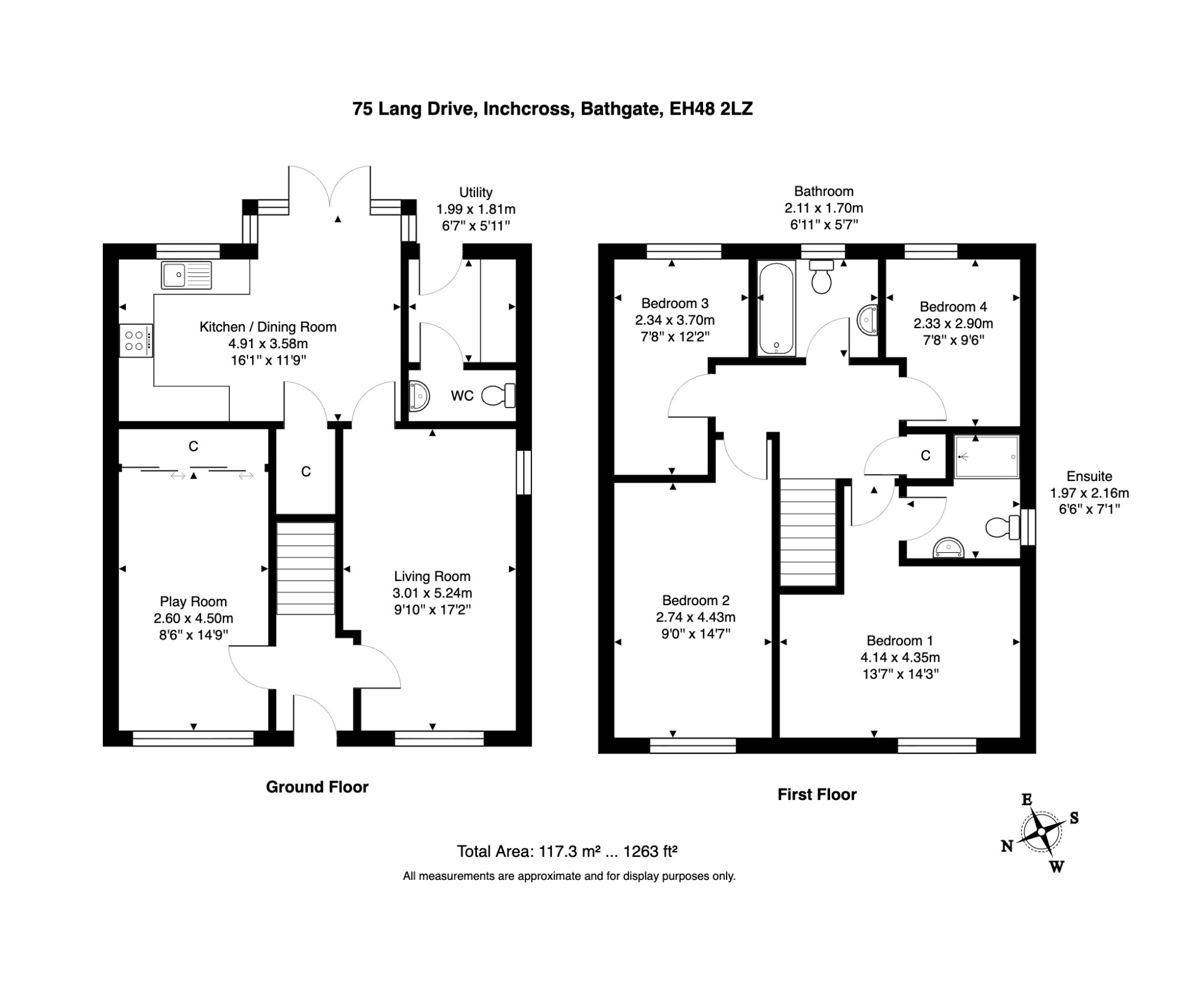 75, Lang Drive, Bathgate floorplan