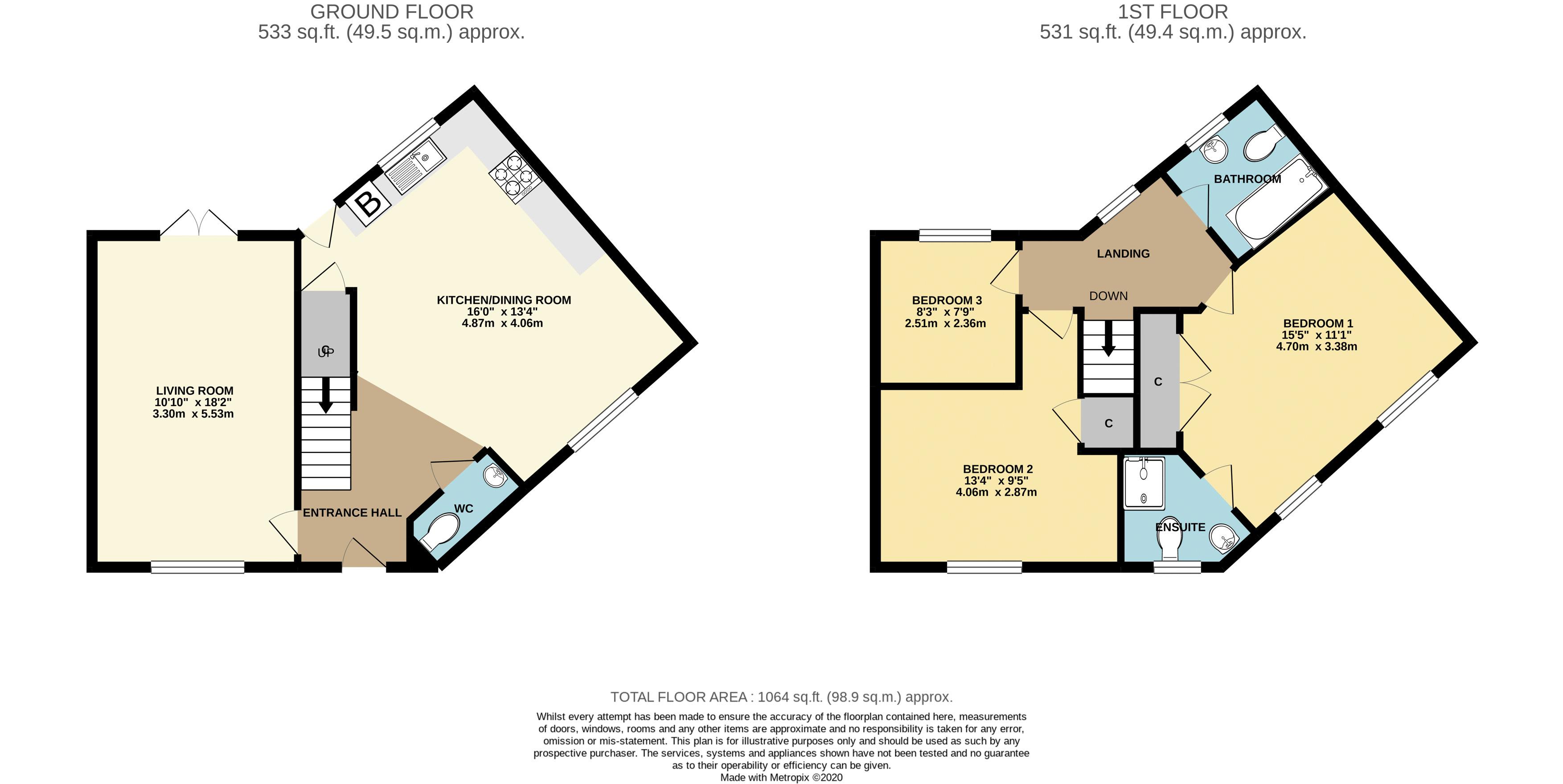 3 bed terraced house for sale in Morse Road, Norton Fitzwarren, Taunton