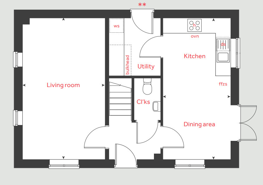 "The Mountford" at Sandy Lane, Kislingbury, Northampton NN7, 3 bedroom