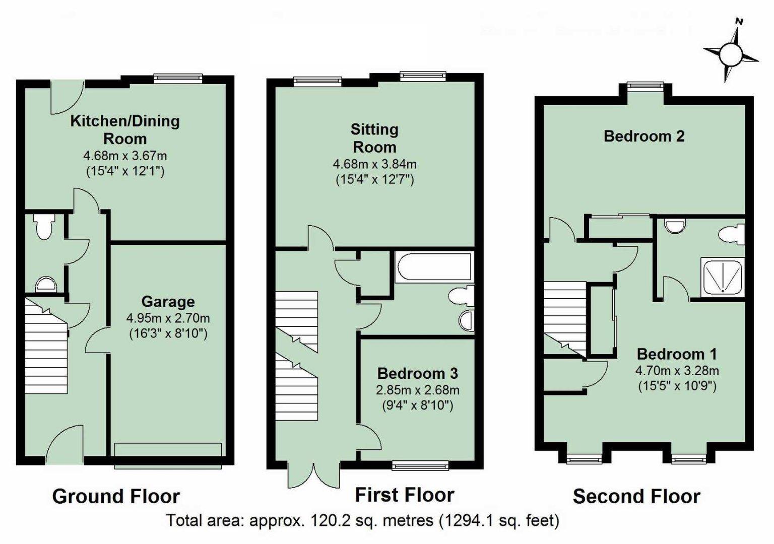 7, Old Mill Close, Devon floorplan
