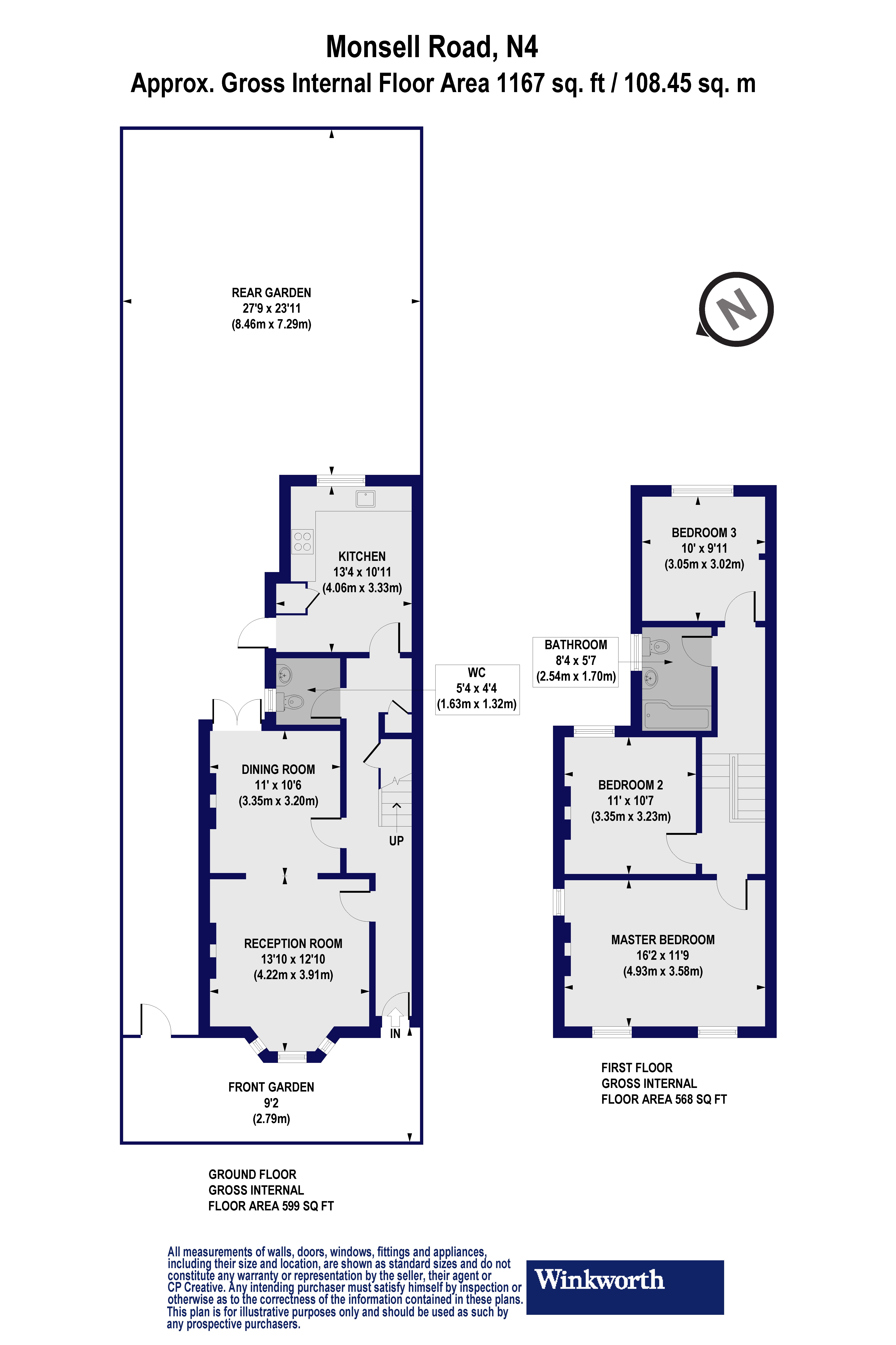 3 Bedrooms End terrace house for sale in Monsell Road, London N4