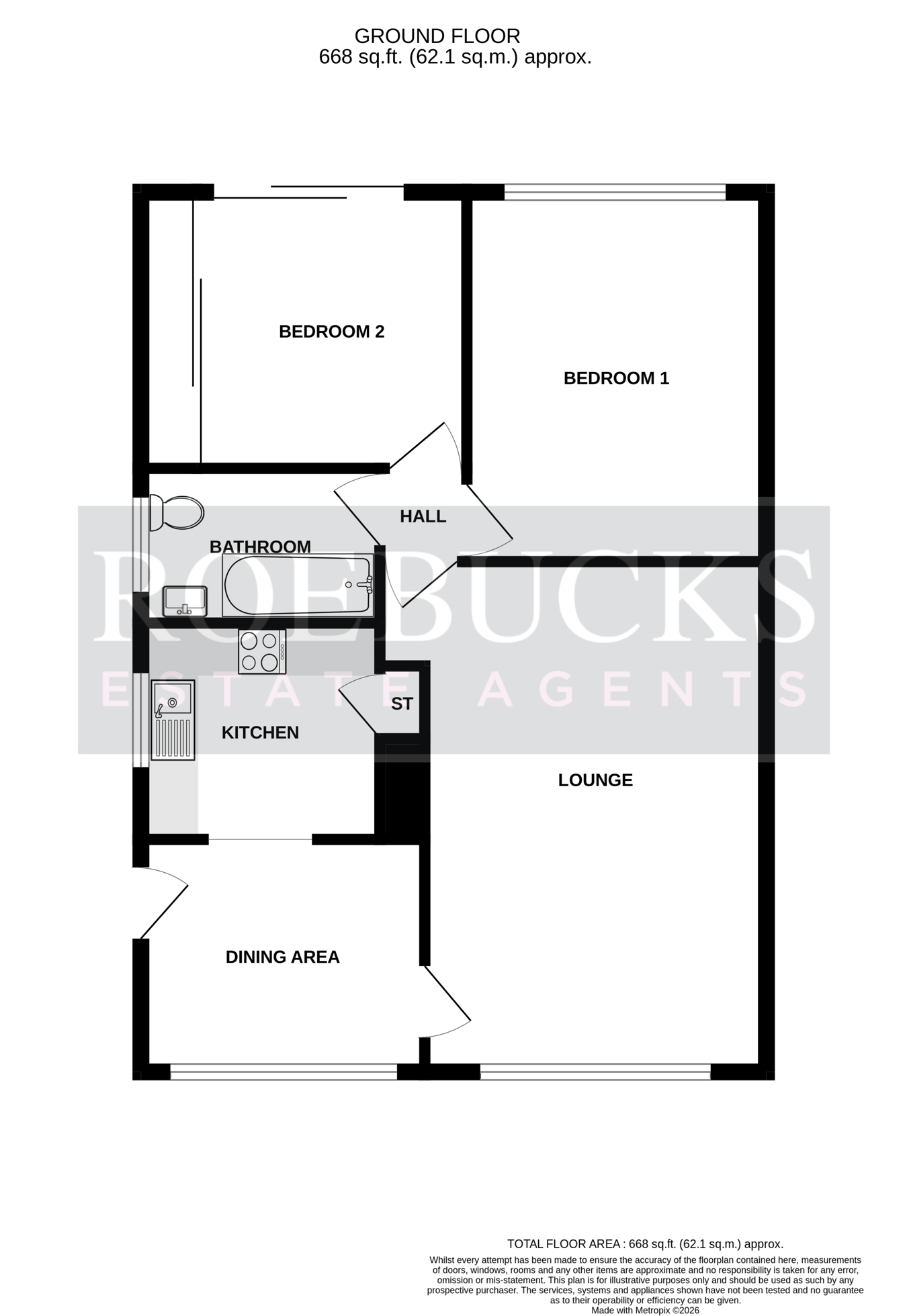 16, Moorland Crescent, Barnsley floorplan