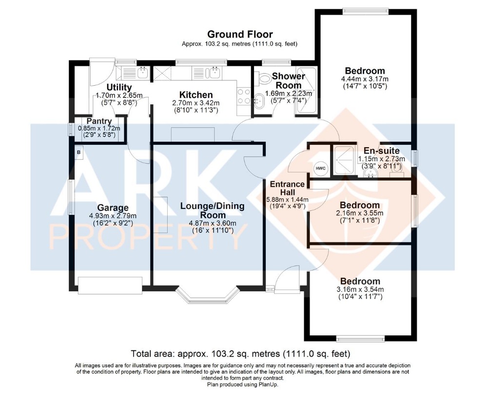 5, Hallgate, Spalding floorplan