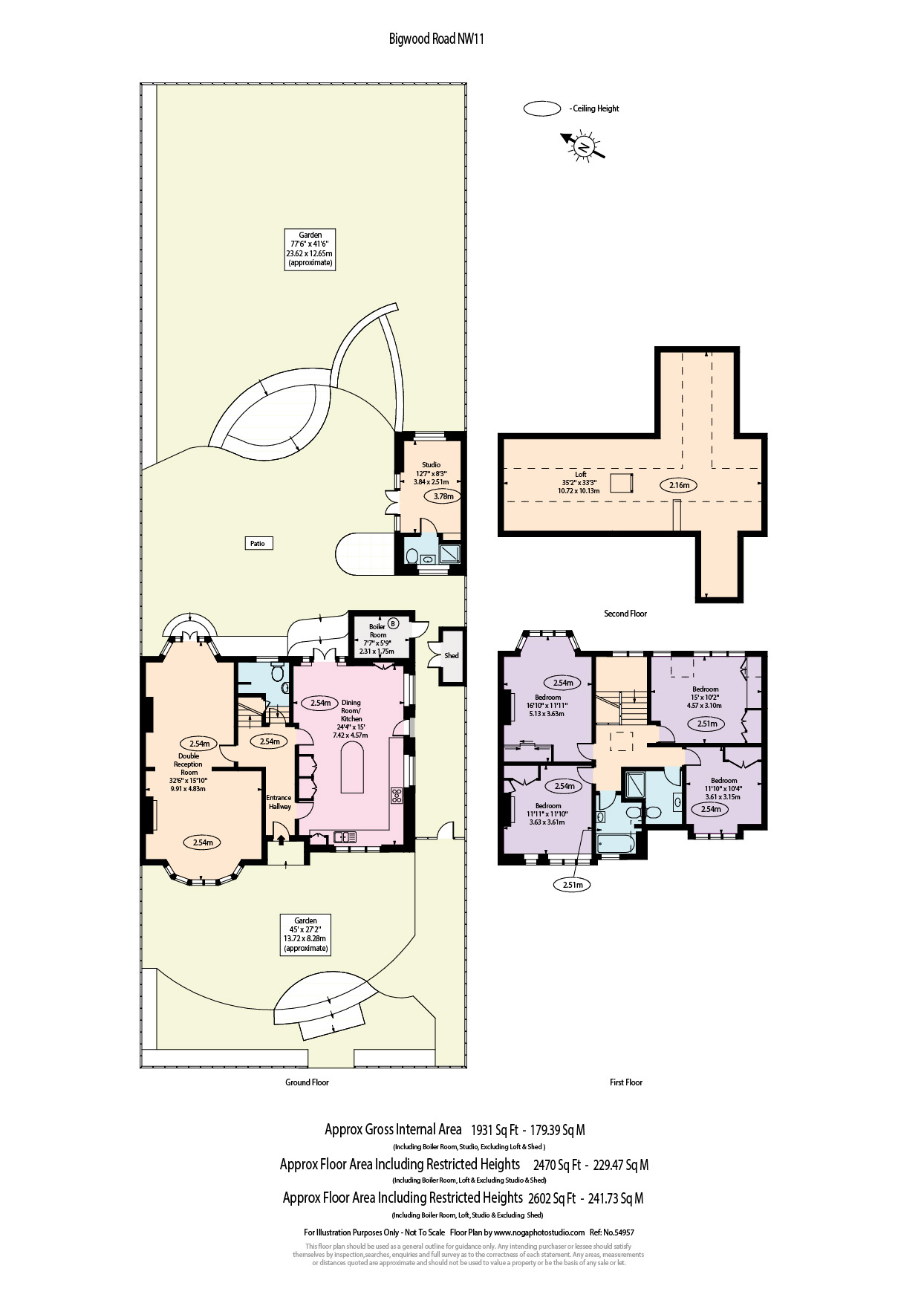 12, Bigwood Road, London floorplan