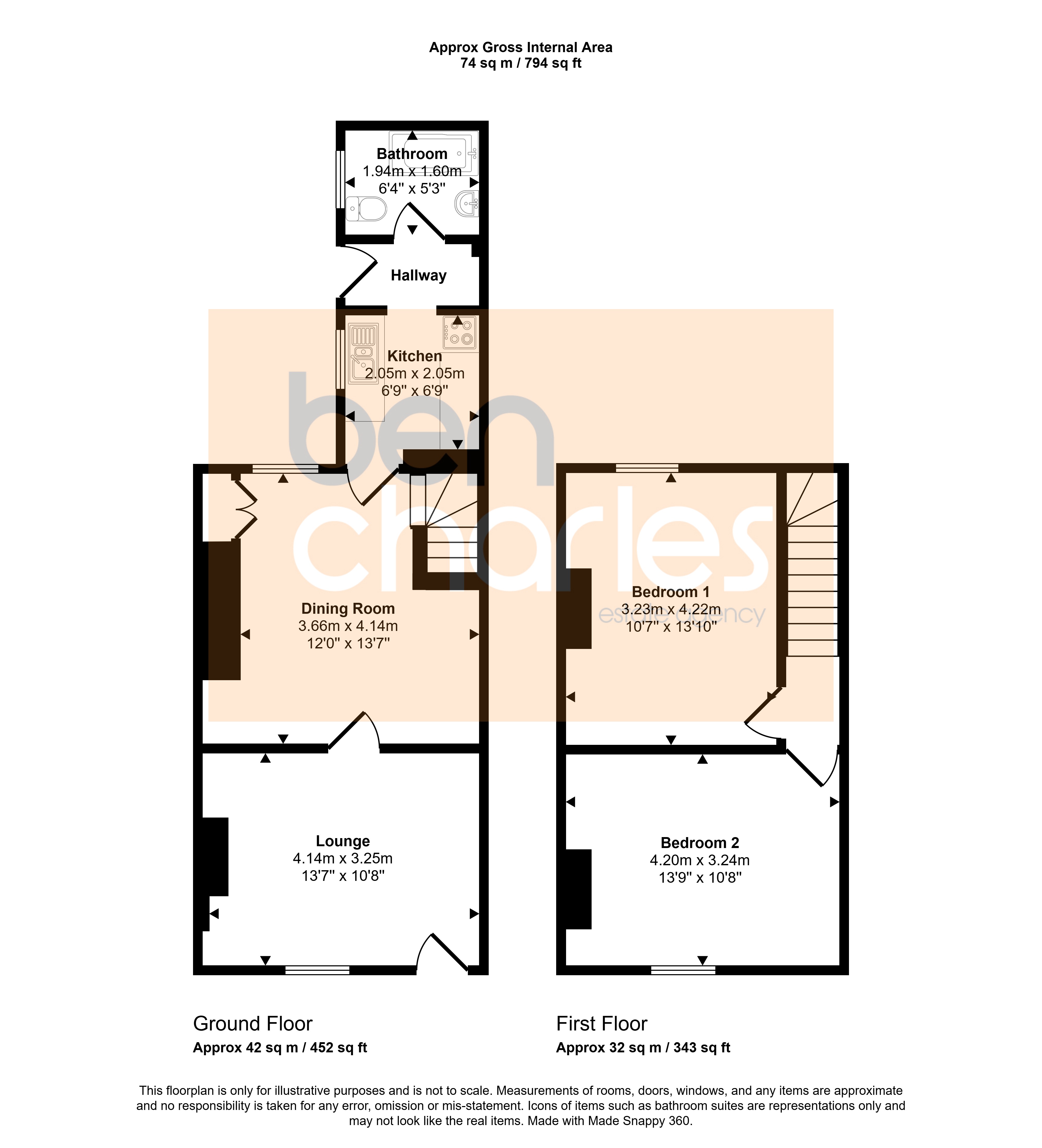 13, Logan Street, Durham floorplan