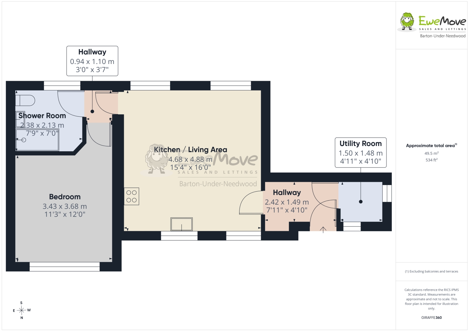 1A, The Coach House Dunstall Road, Burton-on-Trent floorplan