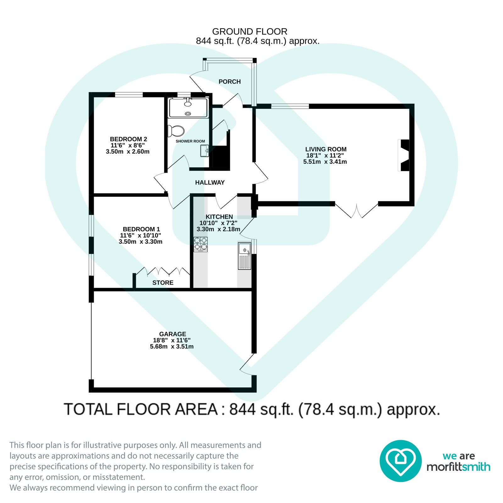 2, Millwood View, Sheffield floorplan
