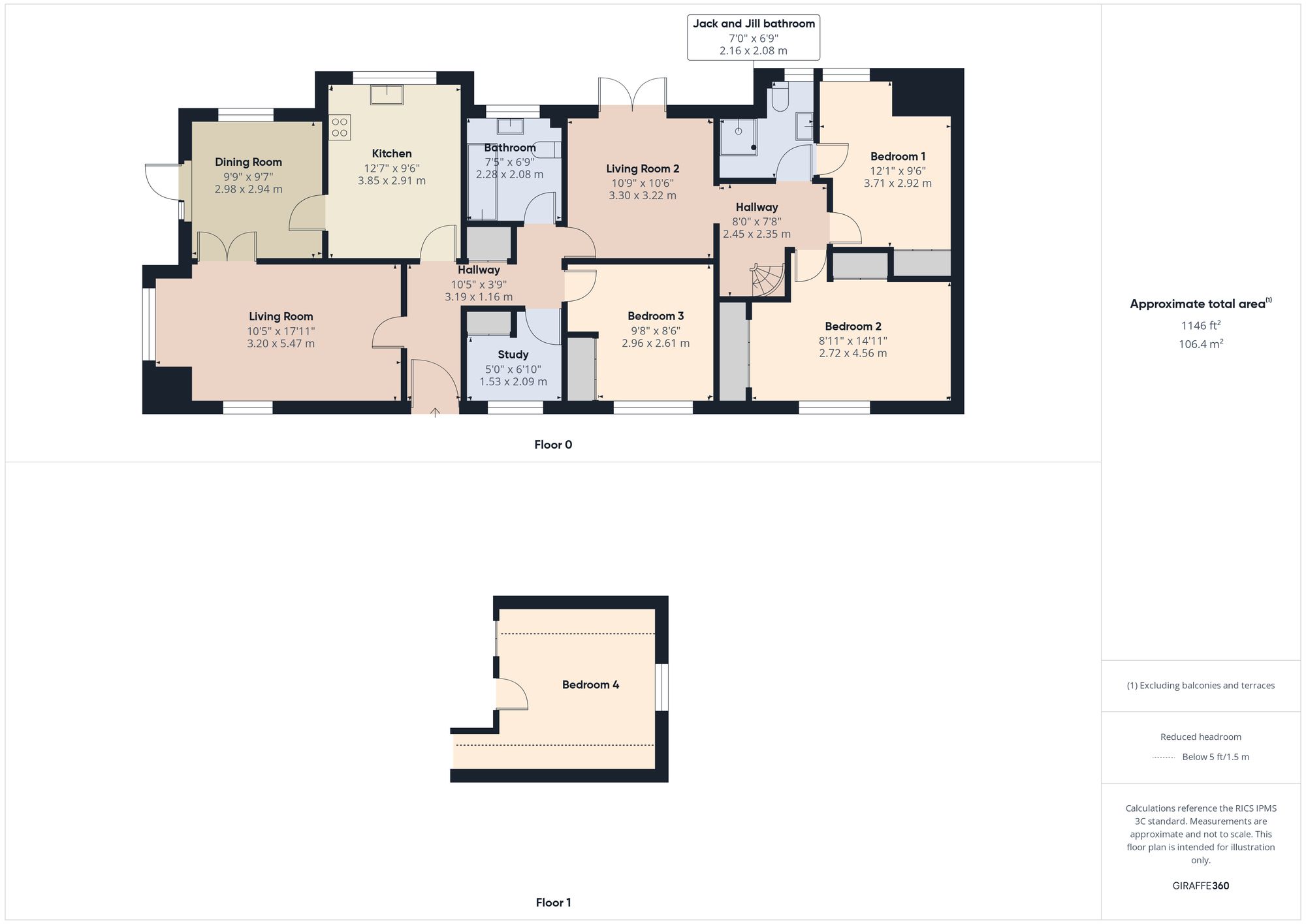 1 Hawthorn Close, Saundersfoot floorplan