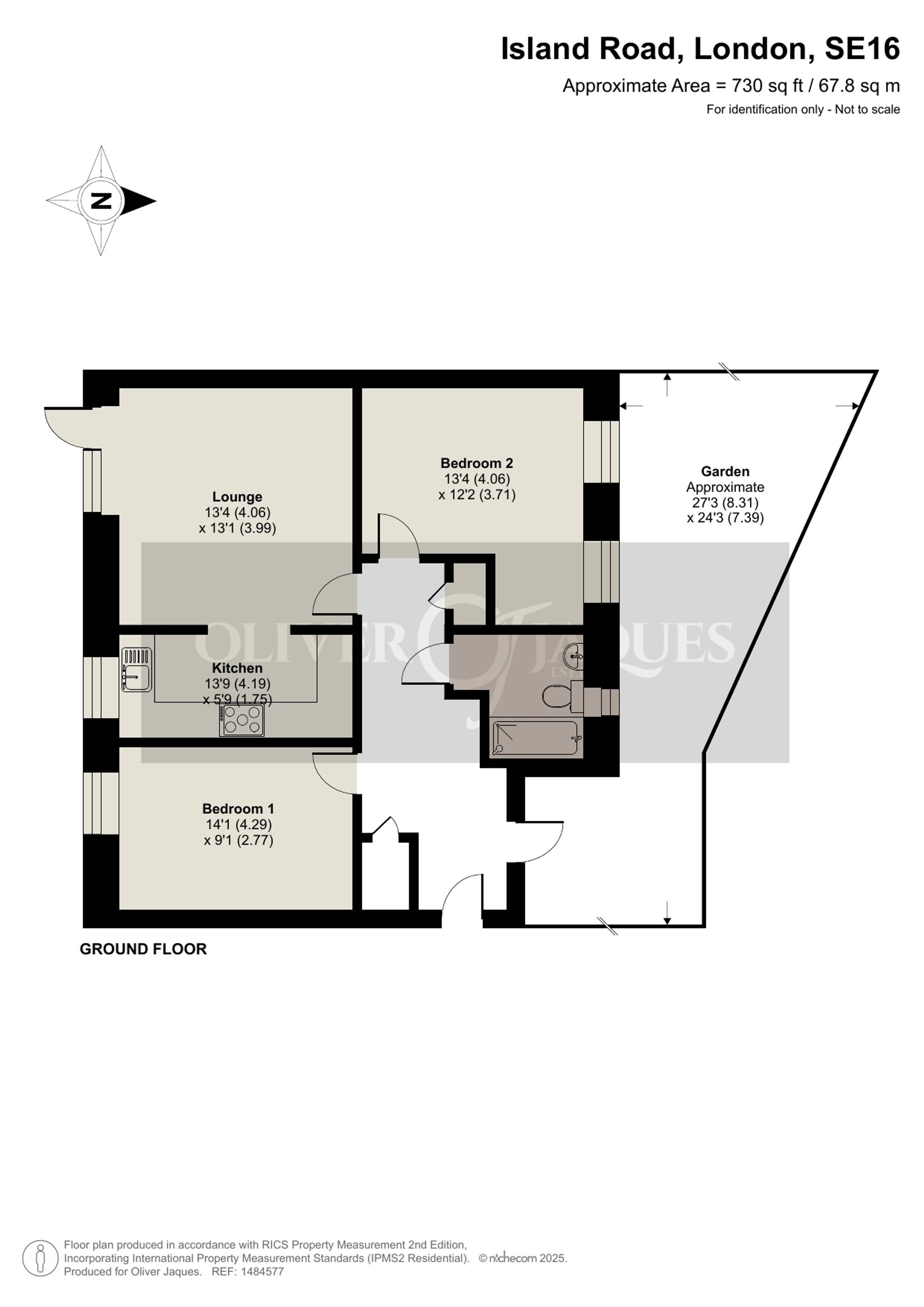 Flat A, 24 Island Road, London floorplan