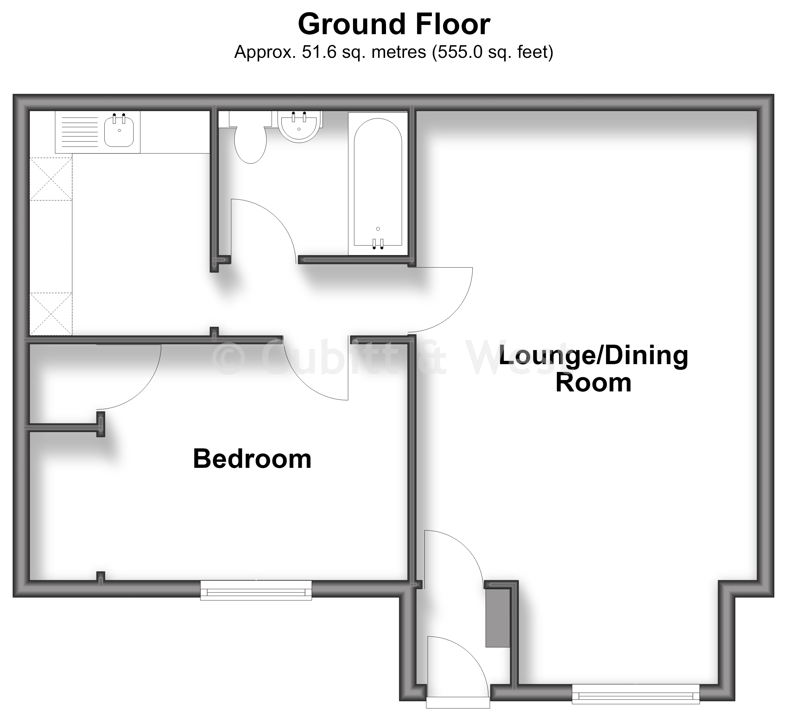 Frensham Court, Frensham Road, Southsea floorplan