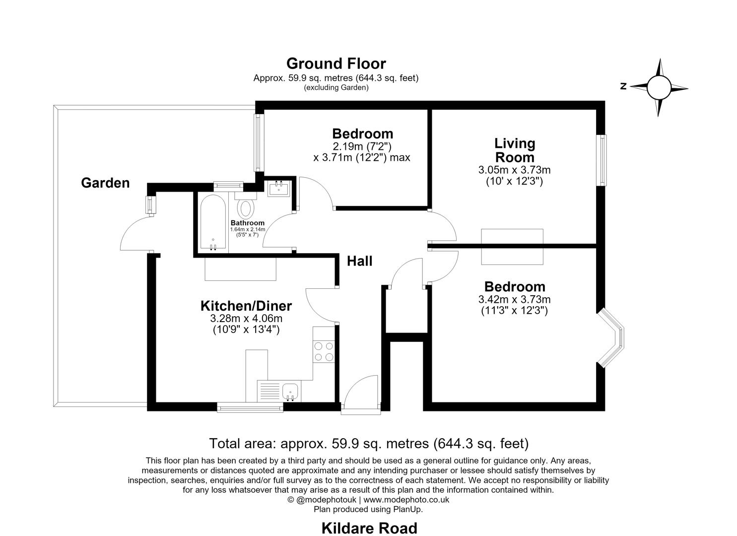 81, Kildare Road, London floorplan