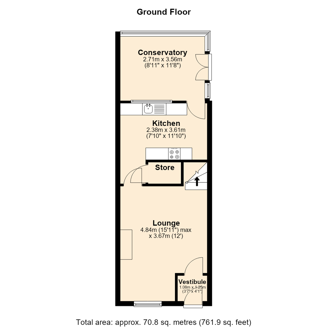 136, Mercer Crescent, Rossendale floorplan