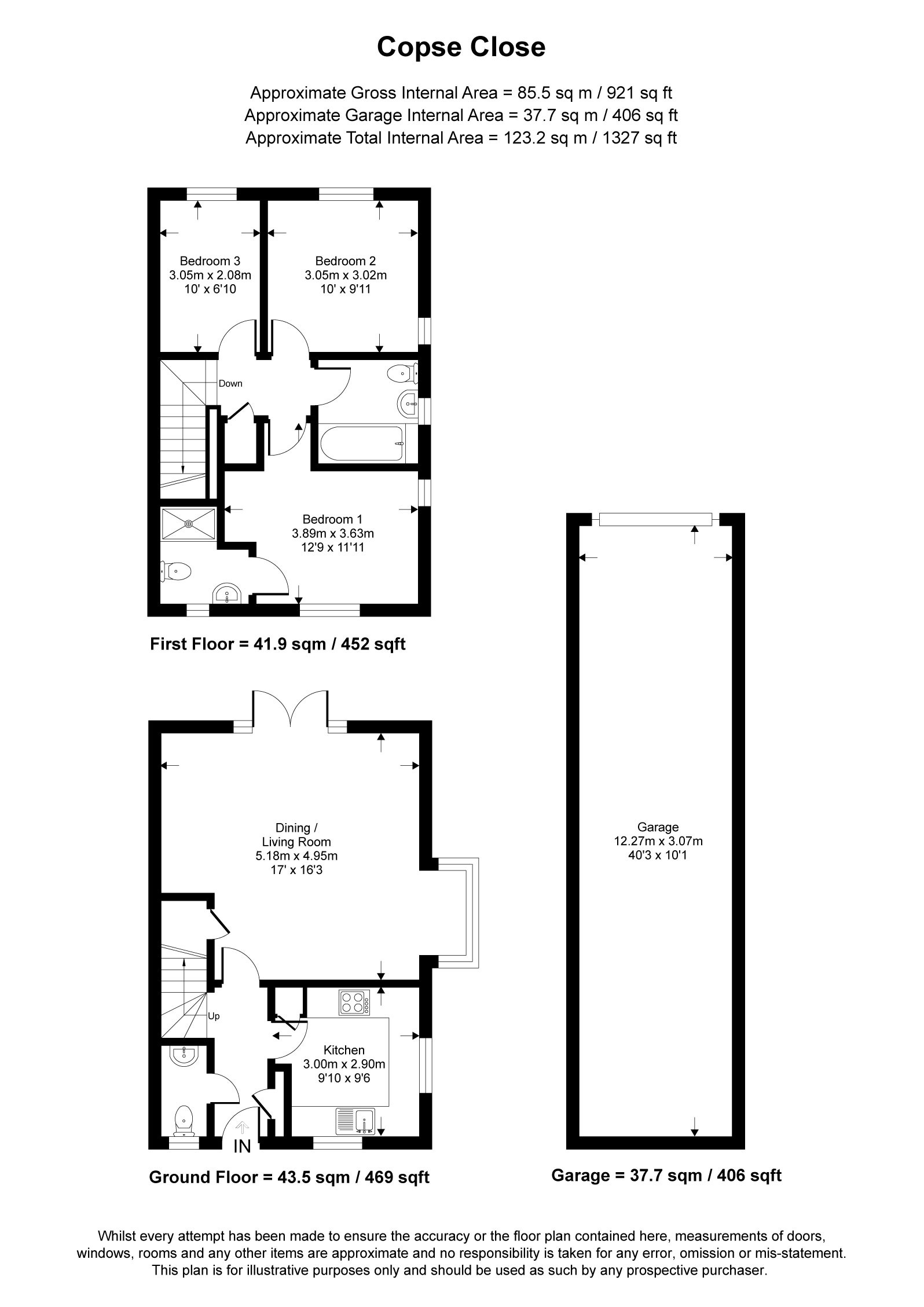 Copse Close, Fleet, Hampshire, GU51 floorplan