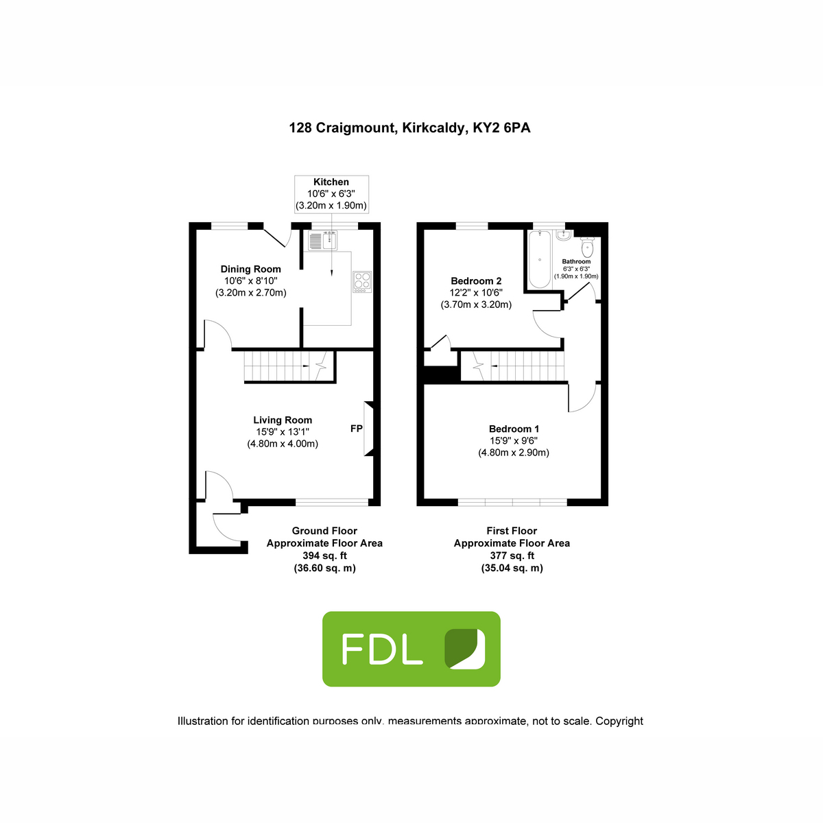 128, Craigmount, Kirkcaldy floorplan
