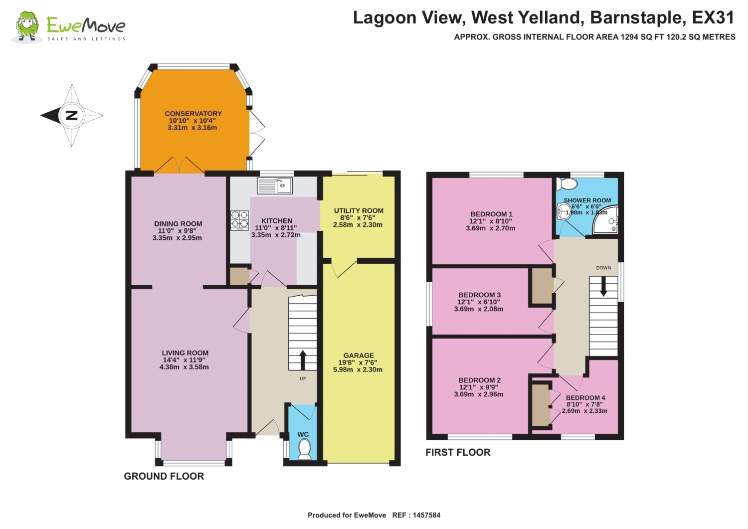 44, Lagoon View, Barnstaple floorplan