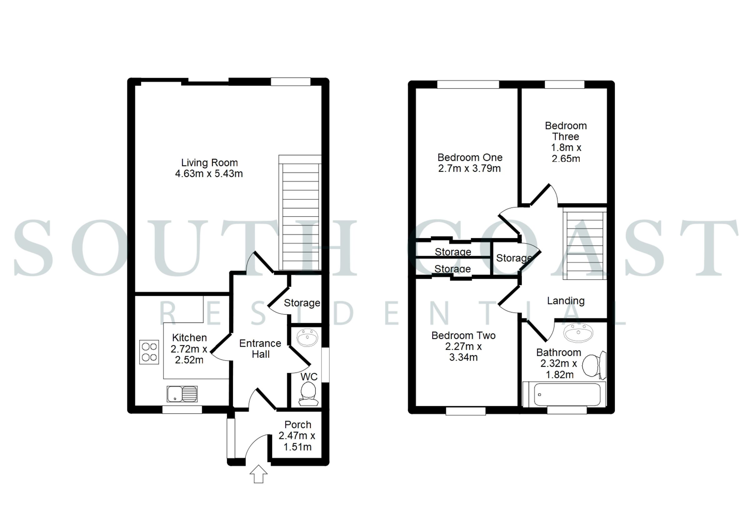 21 Glynde Close, Newhaven floorplan
