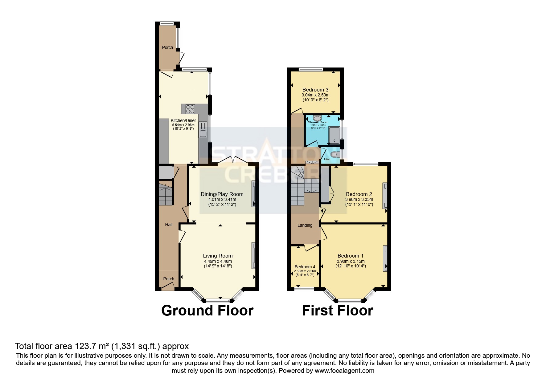 3, Victoria Terrace, Cornwall floorplan