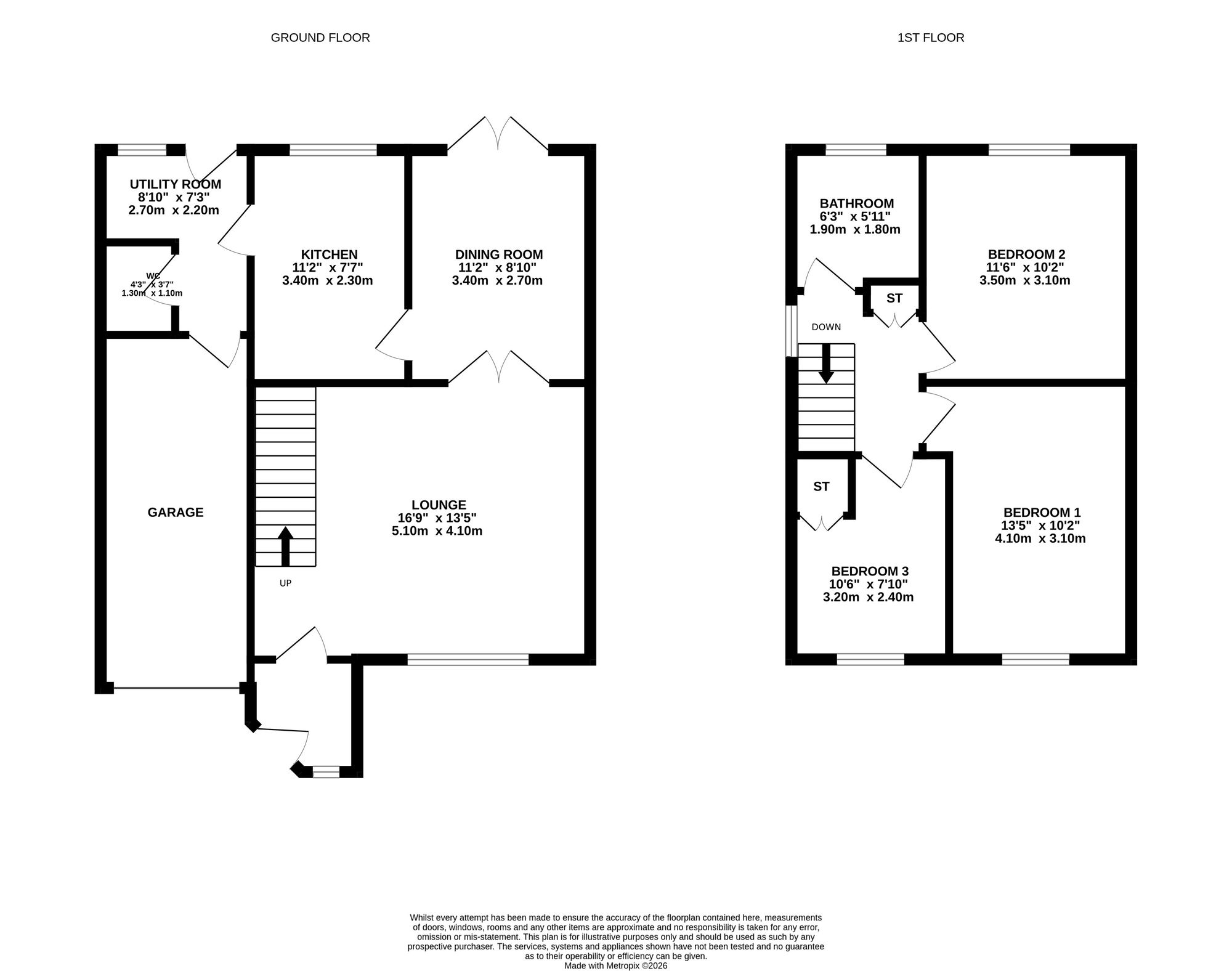 43 Parkdyke, Stirling floorplan