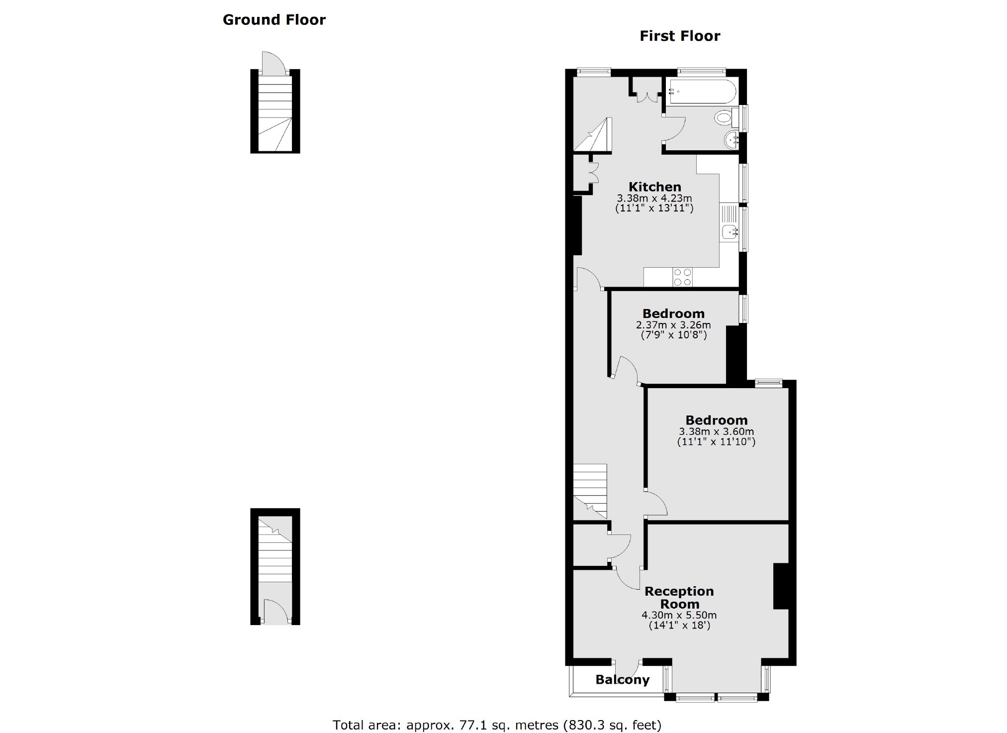 Winchester Road, St Margarets, Twickenham TW1, 2 bedroom flat for sale