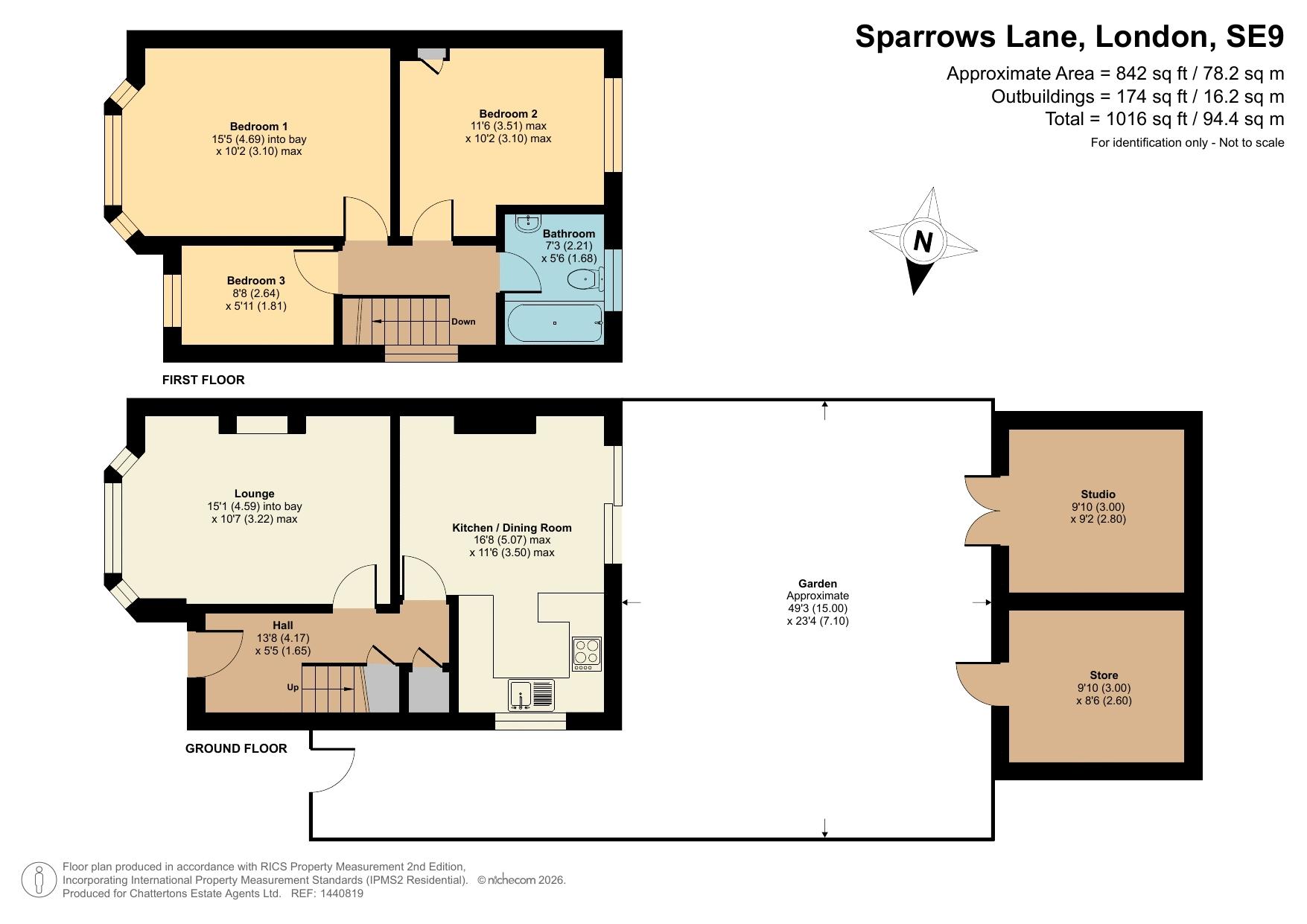 59, Sparrows Lane, London floorplan