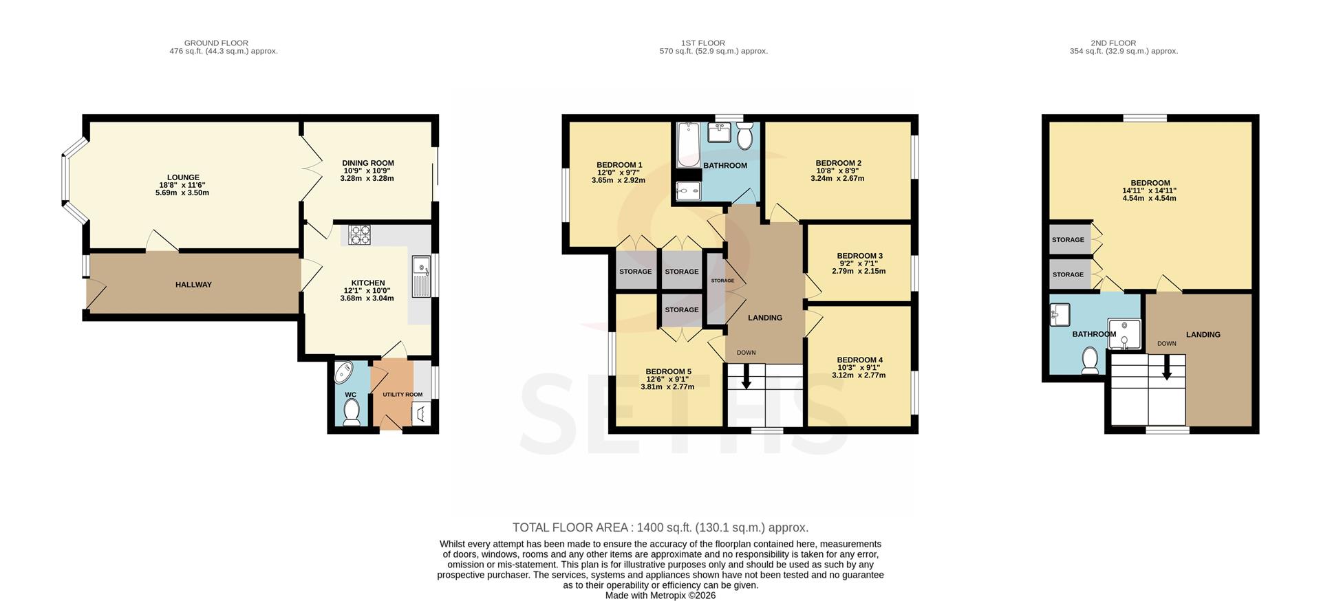 59, Cleveland Road, Wigston floorplan