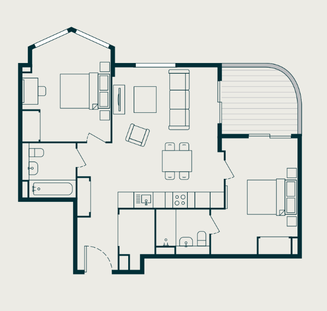 824, Wiltern Building, Dawlish Avenue East, Perivale floorplan