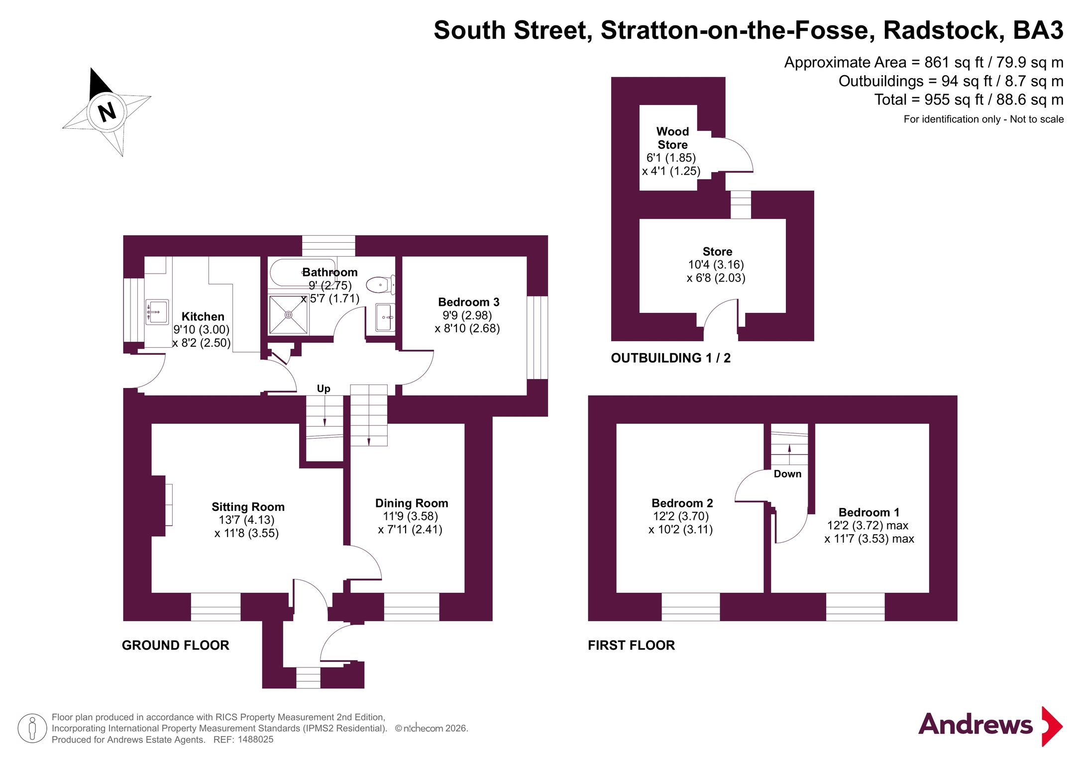 St. Patricks Cottage,, South Street, Radstock floorplan
