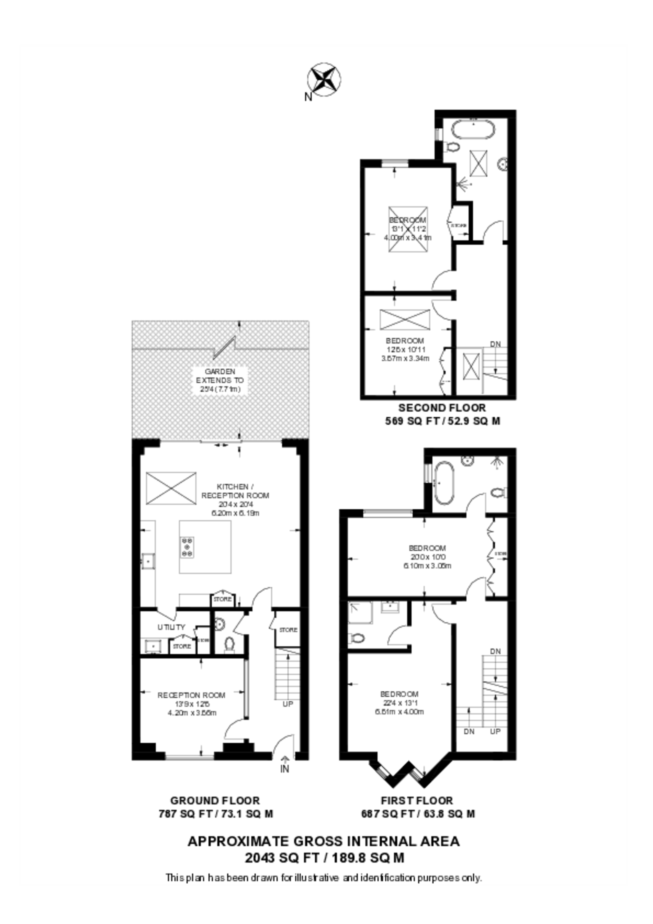 Winston Close, Raynes Park floorplan