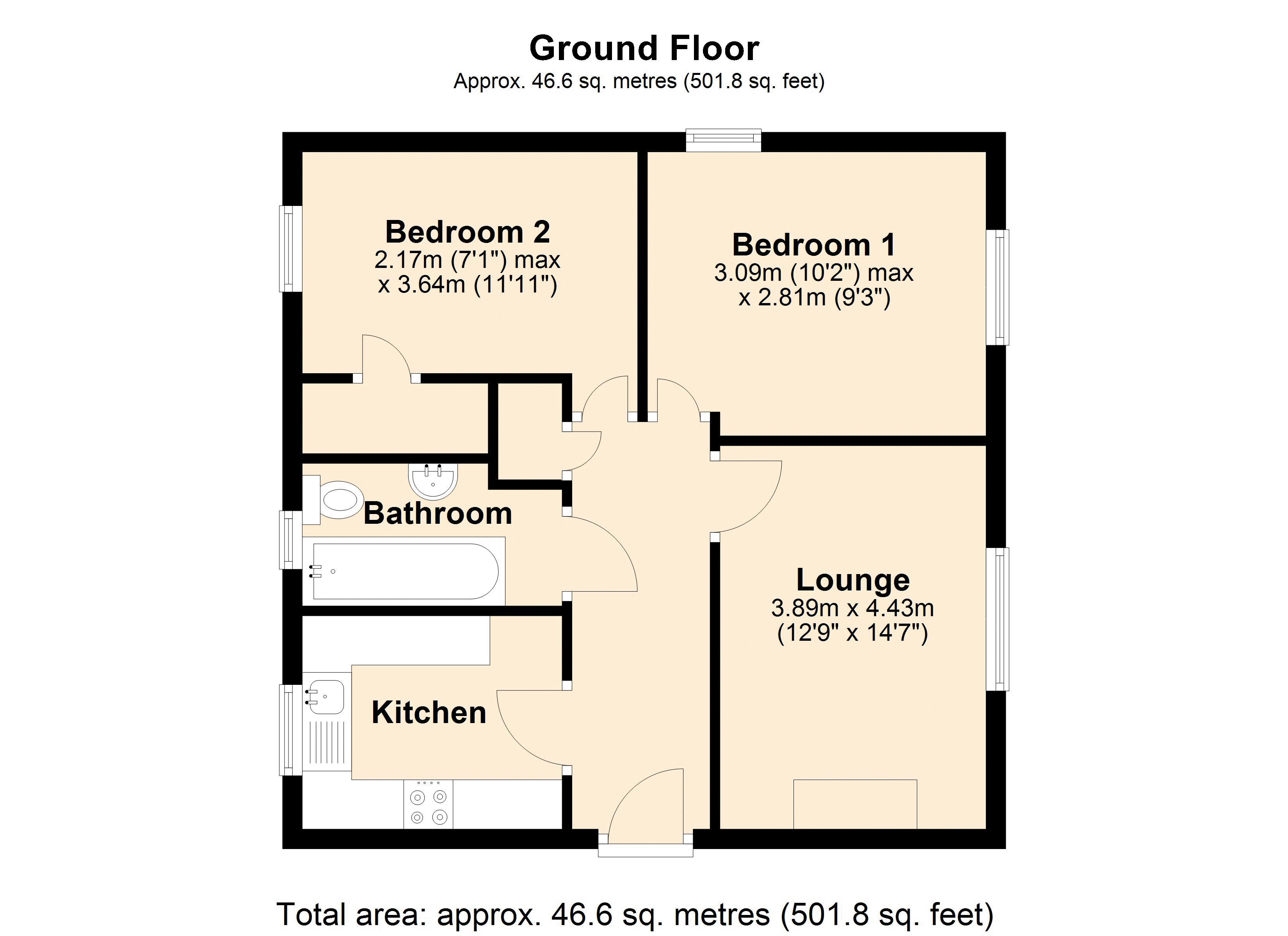 82, Cromwell Ford Way, Blaydon floorplan